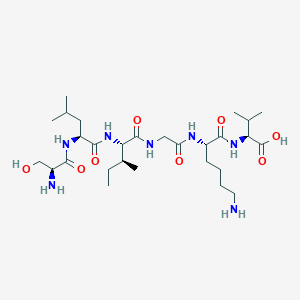 Chemical structure of PAR-2 (1-6) (human)