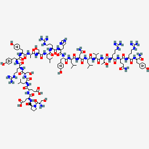 Chemical structure of Peptide YY (13-36) (canine, mouse, porcine, rat)