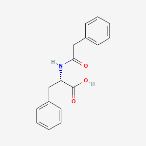 Chemical structure of Phenylac-Phe-OH