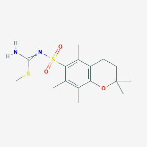 Chemical structure of Pmc-S-methylisothiourea