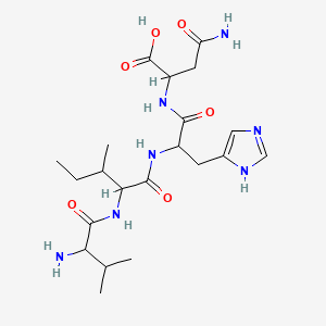 Chemical structure of Preangiotensinogen (11-14) (human)