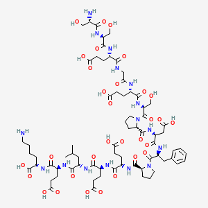 Chemical structure of Prepro VIP (156-170) (human)