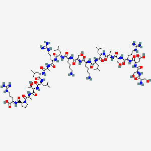 Chemical structure of Preproatrial natriuretic factor (104-123)