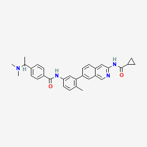 Chemical structure of Prepro-Atrial Natriuretic Factor (56-92) (human)