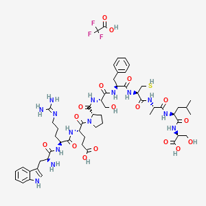 Chemical structure of Prepro-von Willebrand factor (641-650) (bovine)