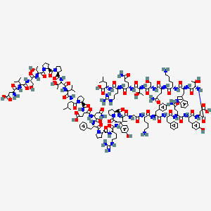 Chemical structure of Preptin (human)
