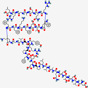 Chemical structure of Preptin (rat)