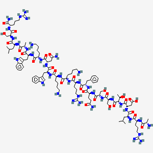 Chemical structure of Proadrenomedullin (1-20) (rat)