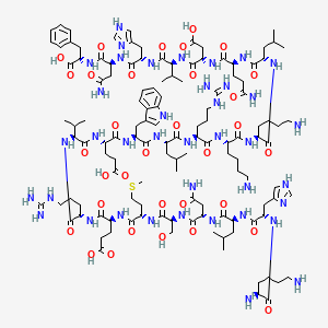Chemical structure of pTH (13-34) (human)