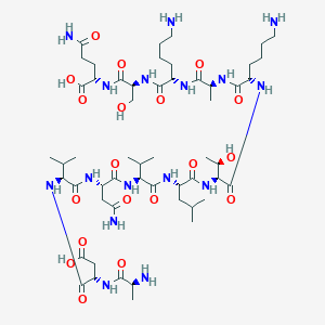Chemical structure of pTH (73-84) (human)
