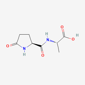 Chemical structure of Pyr-Ala-OH