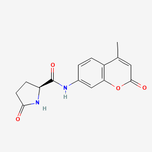 Chemical structure of Pyr-AMC