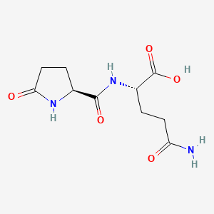 Chemical structure of Pyr-Gln-OH