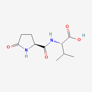 Chemical structure of Pyr-Val-OH