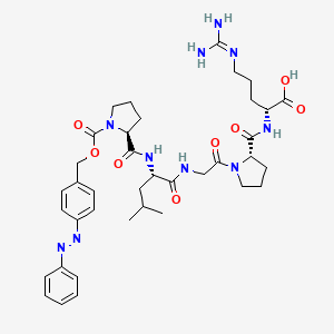 Chemical structure of Pz-Pro-Leu-Gly-Pro-D-Arg-OH