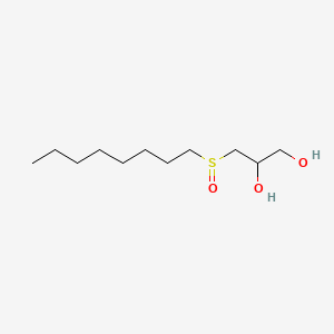 Chemical structure of rac-2,3-Dihydroxypropyloctylsulfoxide