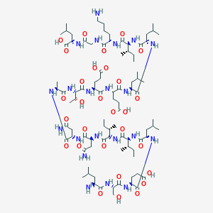 Chemical structure of Saposin C (15-32) (rat)