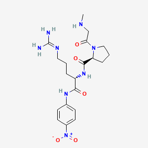 Chemical structure of Sar-Pro-Arg-pNA