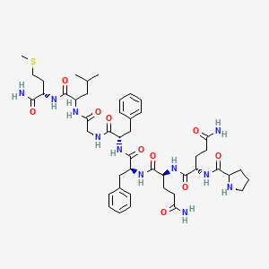 Chemical structure of Substance P (4-11)