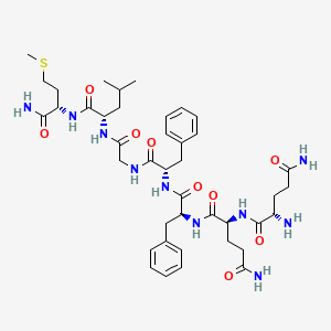 Chemical structure of Substance P (5-11)