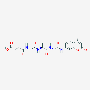 Chemical structure of Suc-Ala-Ala-Ala-AMC