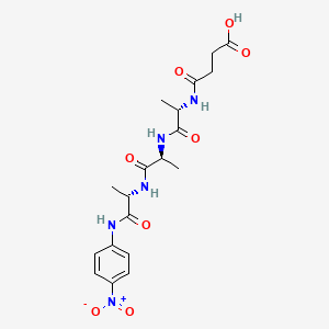 Chemical structure of Suc-Ala-Ala-Ala-pNA