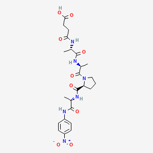 Chemical structure of Suc-Ala-Ala-Pro-Ala-pNA