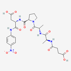 Chemical structure of Suc-Ala-Ala-Pro-Asp-pNA