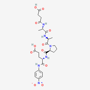 Chemical structure of Suc-Ala-Ala-Pro-Glu-pNA