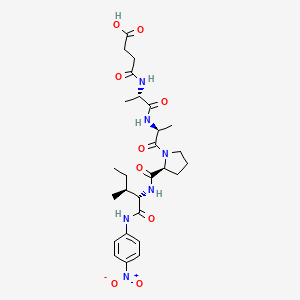 Chemical structure of Suc-Ala-Ala-Pro-Ile-pNA