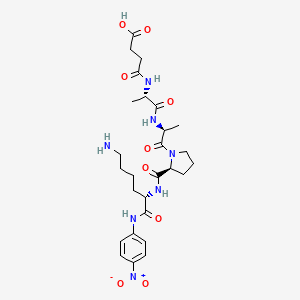 Chemical structure of Suc-Ala-Ala-Pro-Lys-pNA