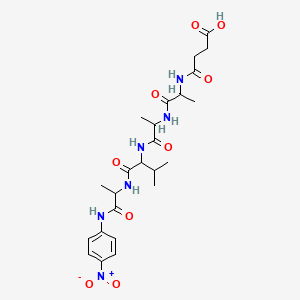 Chemical structure of Suc-Ala-Ala-Val-Ala-pNA