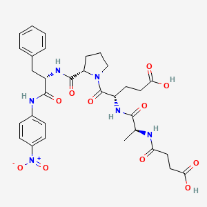 Chemical structure of Suc-Ala-Glu-Pro-Phe-pNA