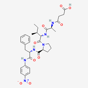 Chemical structure of Suc-Ala-Ile-Pro-Phe-pNA