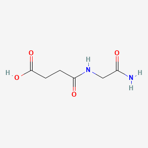 Chemical structure of Suc-Gly-NH₂