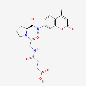 Chemical structure of Suc-Gly-Pro-AMC