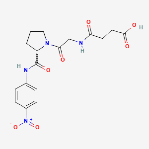 Chemical structure of Suc-Gly-Pro-pNA