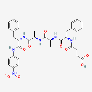 Chemical structure of Suc-Phe-Ala-Ala-Phe-pNA