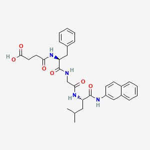 Chemical structure of Suc-Phe-Gly-Leu-βNA