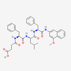 Chemical structure of Suc-Phe-Leu-Phe-4MβNA