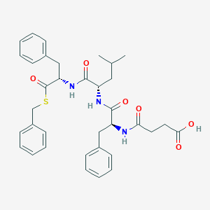 Chemical structure of Suc-Phe-Leu-Phe-SBzl