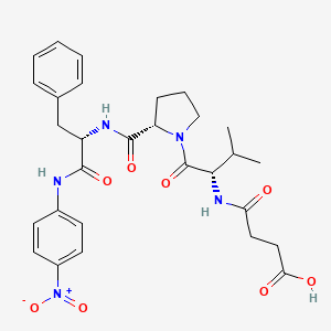 Chemical structure of Suc-Val-Pro-Phe-pNA