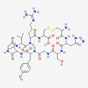Chemical structure of TGF α (34-43) (rat)