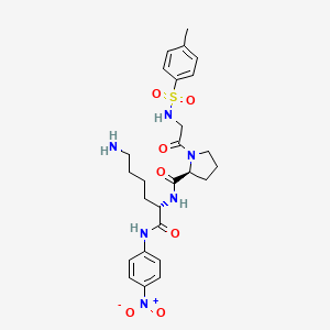 Chemical structure of Tos-Gly-Pro-Lys-pNA