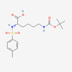 Chemical structure of Tos-Lys(Boc)-OH