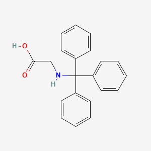 Chemical structure of Trt-Gly-OH