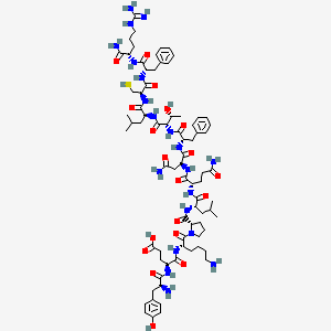 Chemical structure of Tyr-Amyloid P Component (27-38) amide