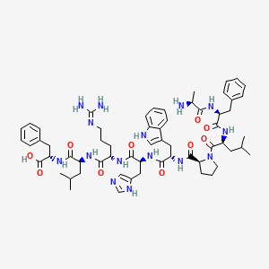 Chemical structure of Tyrosinase (206-214) (human)