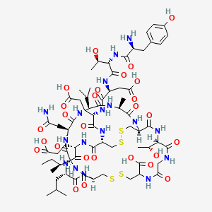 Chemical structure of Tyr-Uroguanylin (mouse, rat)