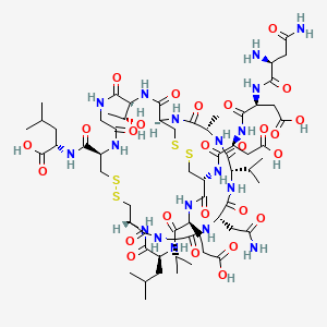 Chemical structure of Uroguanylin Topoisomer B (human)